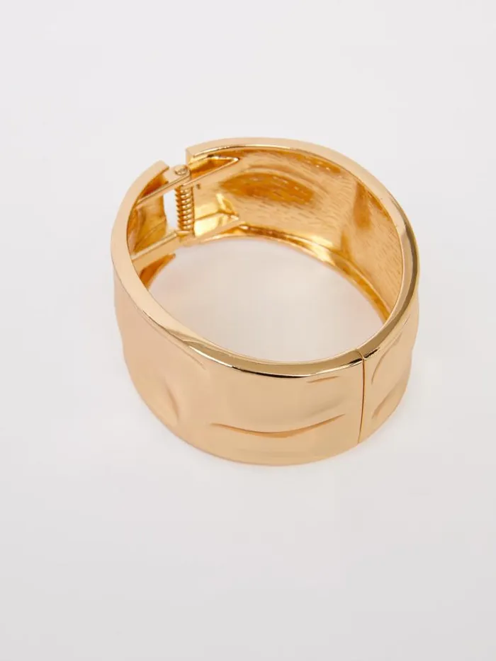 French Connection Jewellery Molten Metal Bracelet Gold 8211 Woman