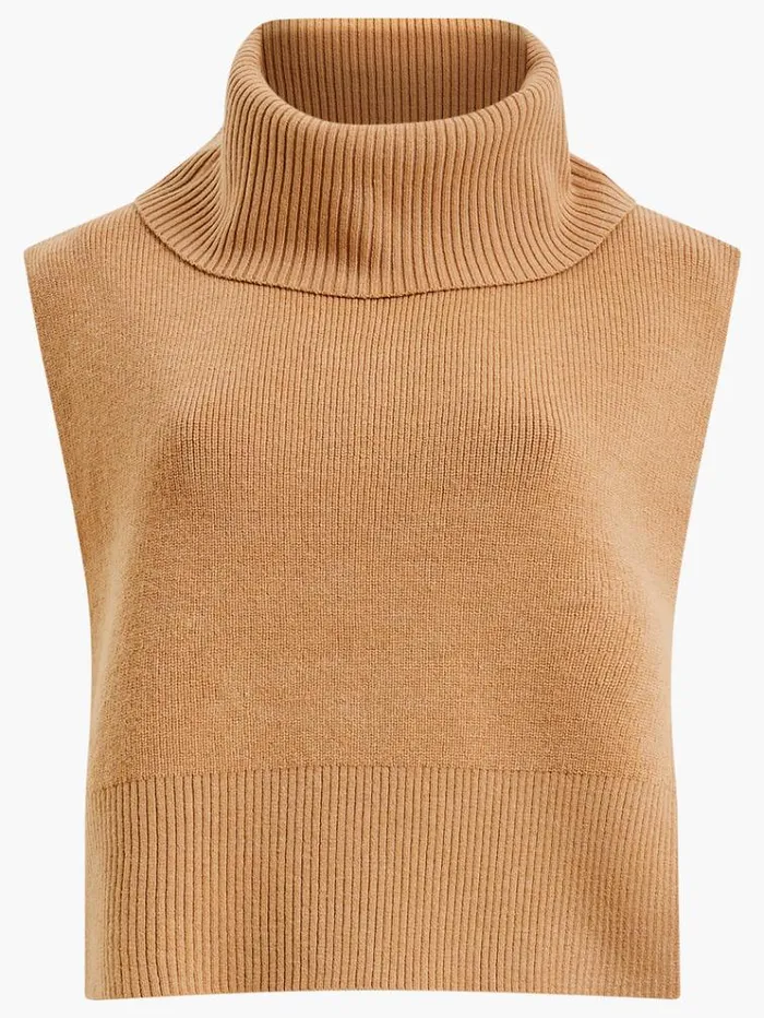 French Connection Jumpers and Cardigans Knitted Cloak Camel 8211 Woman