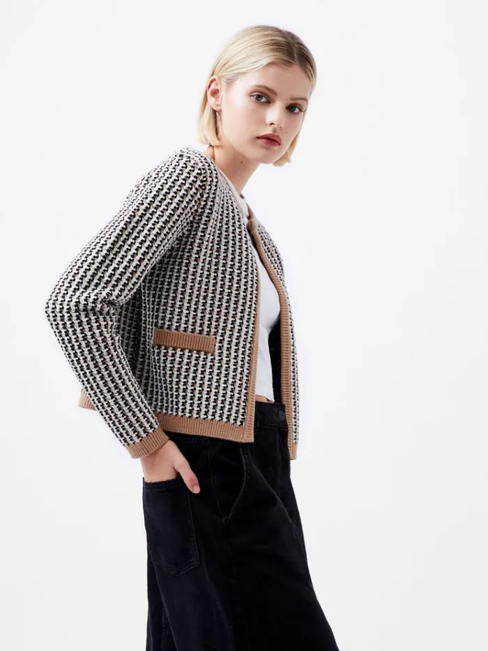 French Connection Jumpers and Cardigans Noar Cardigan Oatmeal Melcl Cream 8211 Woman French Connection Jumpers and Cardigans Noar Cardigan Oatmeal Melcl Cream 8211 Woman