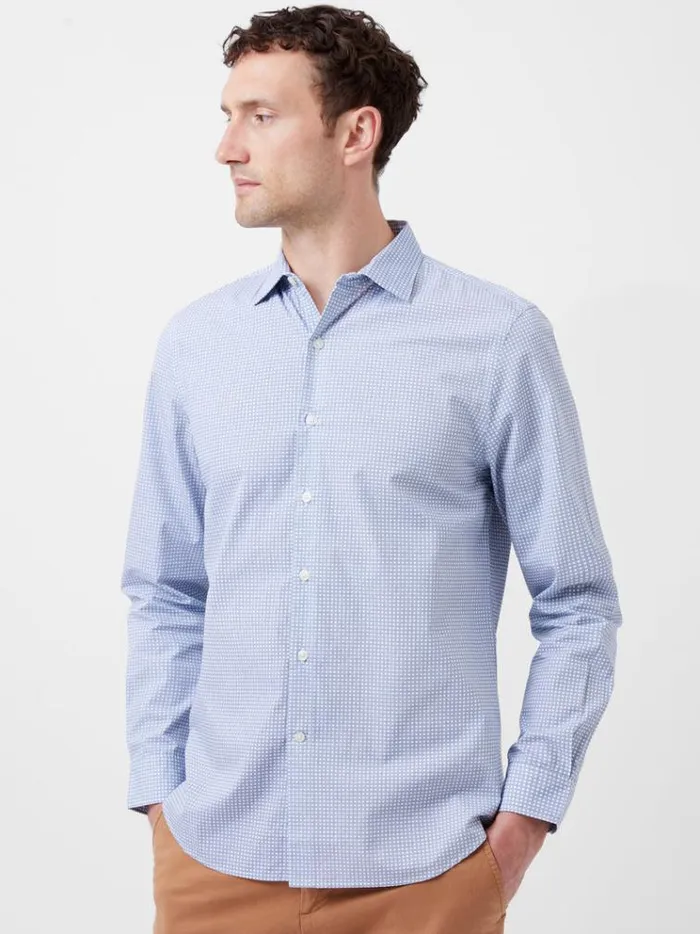 French Connection Shirts Regular Fit Classic Collar Geo Floral Shirt Lt Blue Print 8211 Man French Connection Shirts Regular Fit Classic Collar Geo Floral Shirt Lt Blue Print 8211 Man