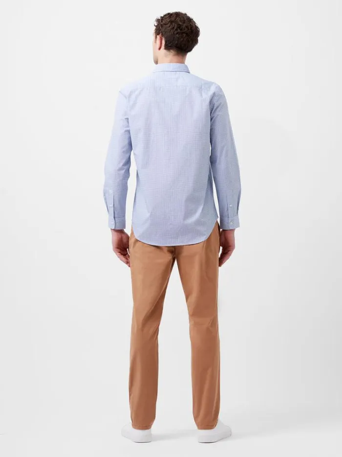 French Connection Shirts Regular Fit Classic Collar Geo Floral Shirt Lt Blue Print 8211 Man
