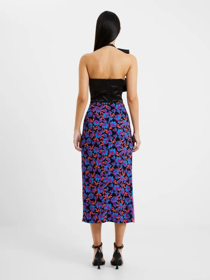 French Connection Skirts and Shorts Darla Eco Anita Midi Skirt Black Multi 8211 Woman