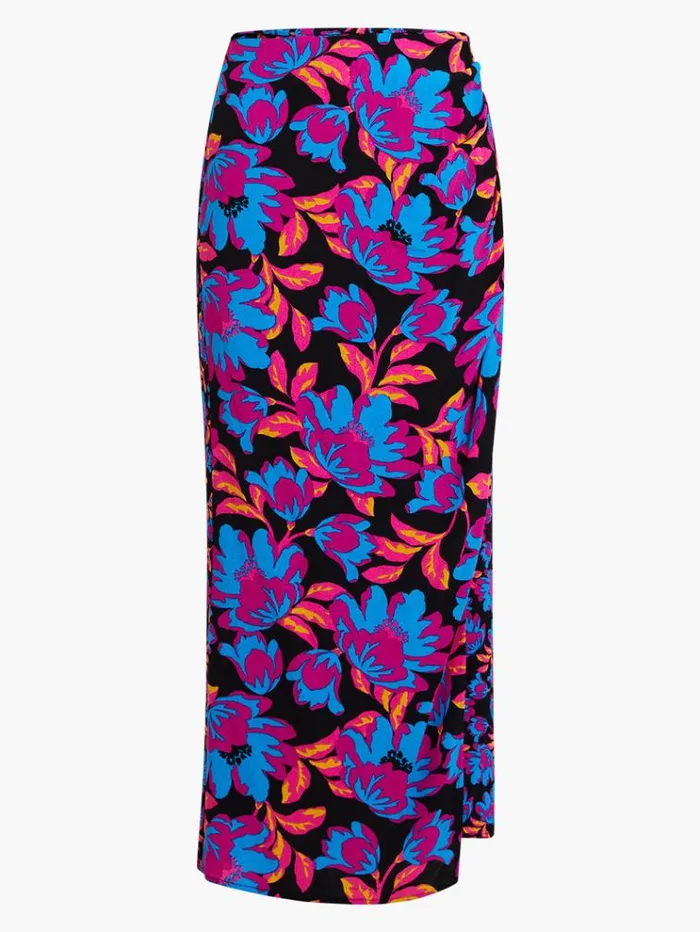 French Connection Skirts and Shorts Darla Eco Anita Midi Skirt Black Multi 8211 Woman