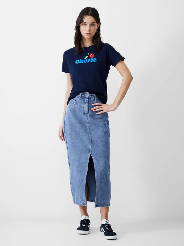 French Connection Skirts and Shorts Denim Midi Skirt Vintage 8211 Woman