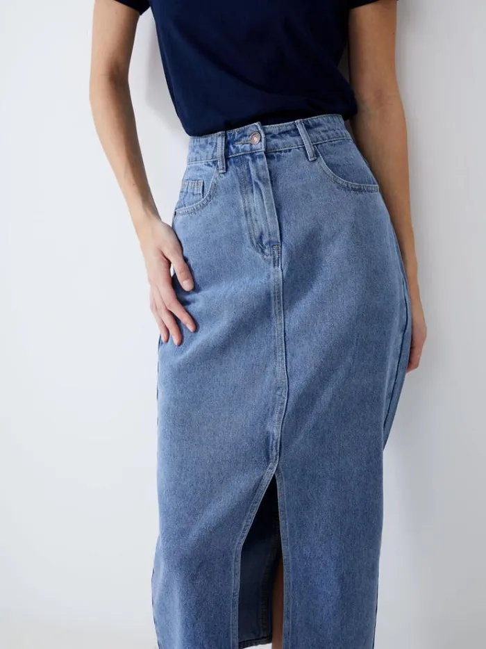 French Connection Skirts and Shorts Denim Midi Skirt Vintage 8211 Woman