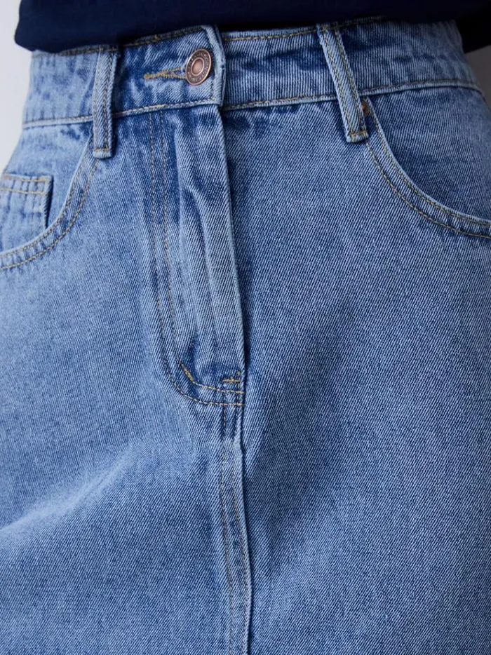 French Connection Skirts and Shorts Denim Midi Skirt Vintage 8211 Woman