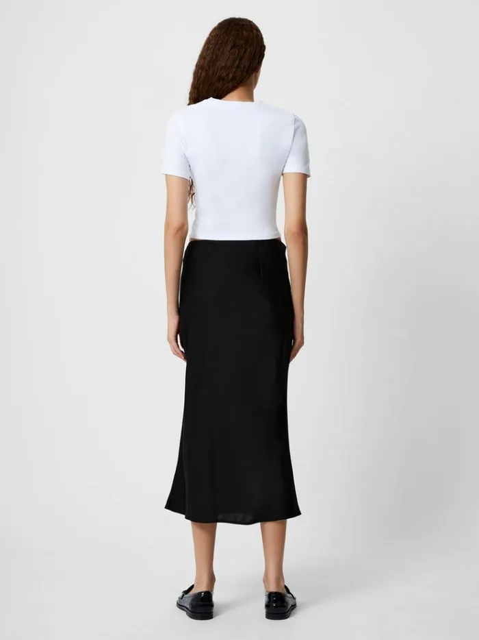 French Connection Skirts and Shorts Satin Slip Midi Skirt Black 8211 Woman