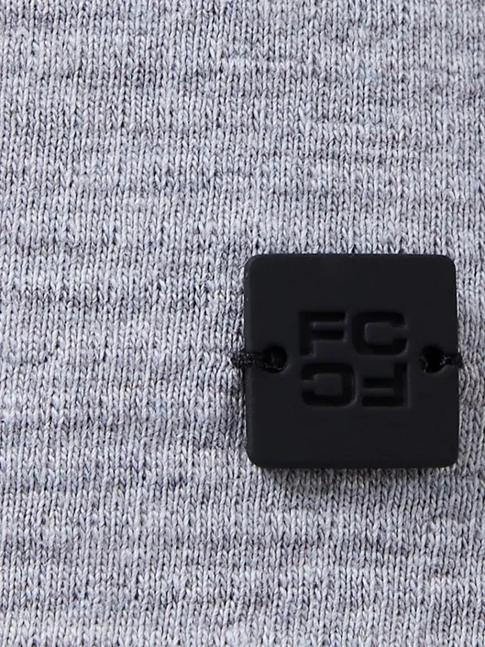 French Connection TShirts and Polo Shirts Crossover Neck Long Sleeve Top Grey 8211 Man