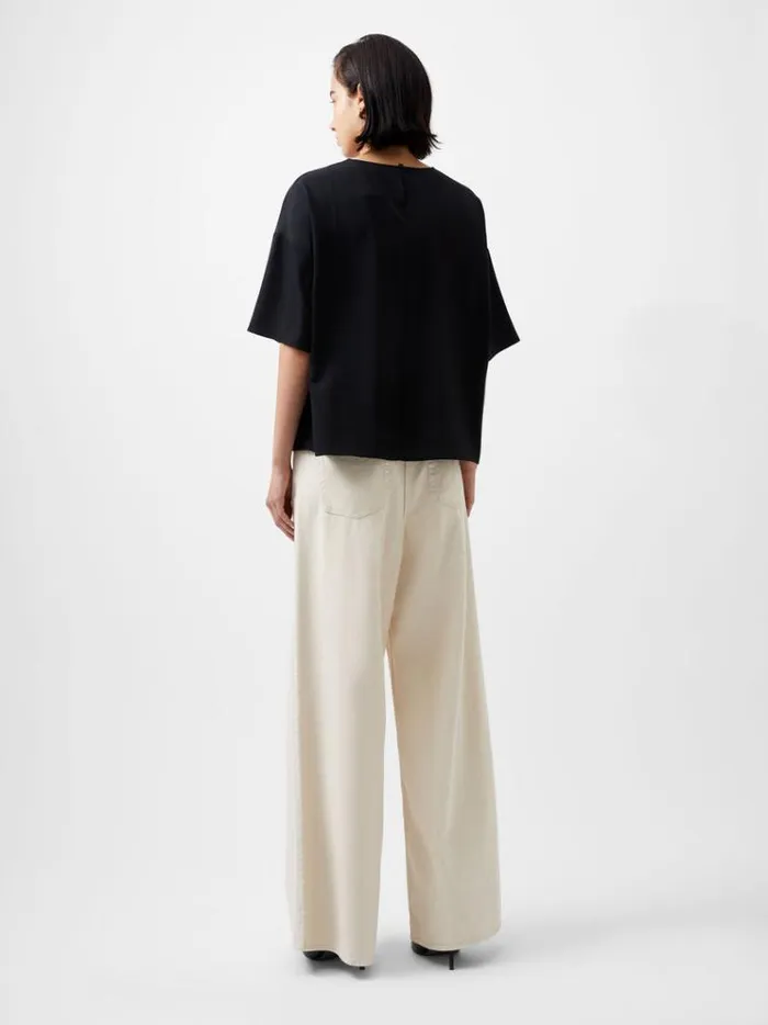 French Connection Tops Capriana Crepe Top Blackout 8211 Woman
