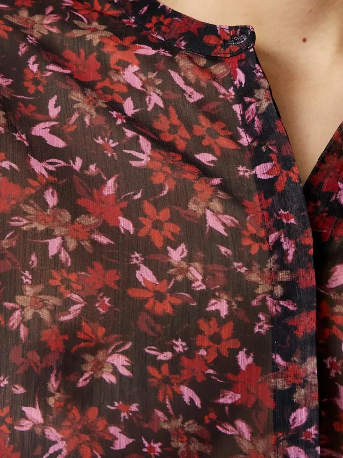 French Connection Tops Clara ButtonThrough Top Black 8211 Woman