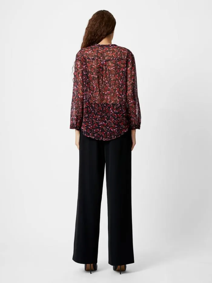 French Connection Tops Clara ButtonThrough Top Black 8211 Woman