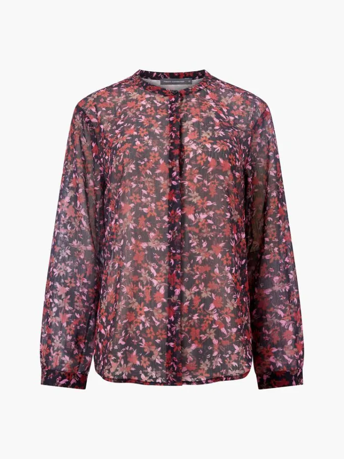 French Connection Tops Clara ButtonThrough Top Black 8211 Woman