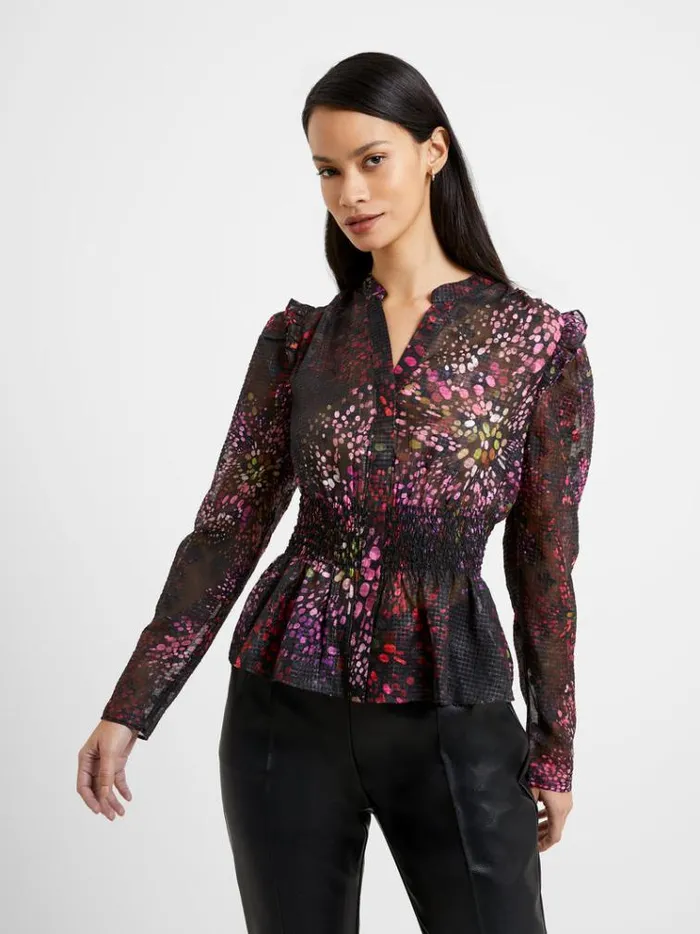 French Connection Tops Elsie Bodine Top Blackout 8211 Woman