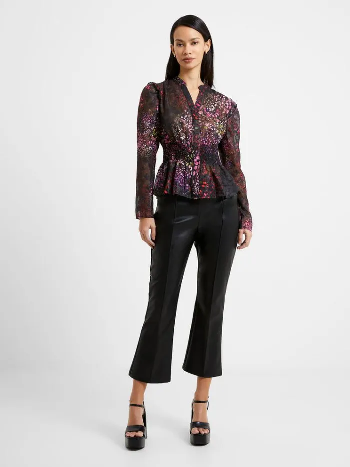 French Connection Tops Elsie Bodine Top Blackout 8211 Woman