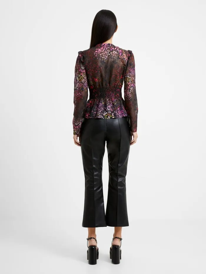 French Connection Tops Elsie Bodine Top Blackout 8211 Woman