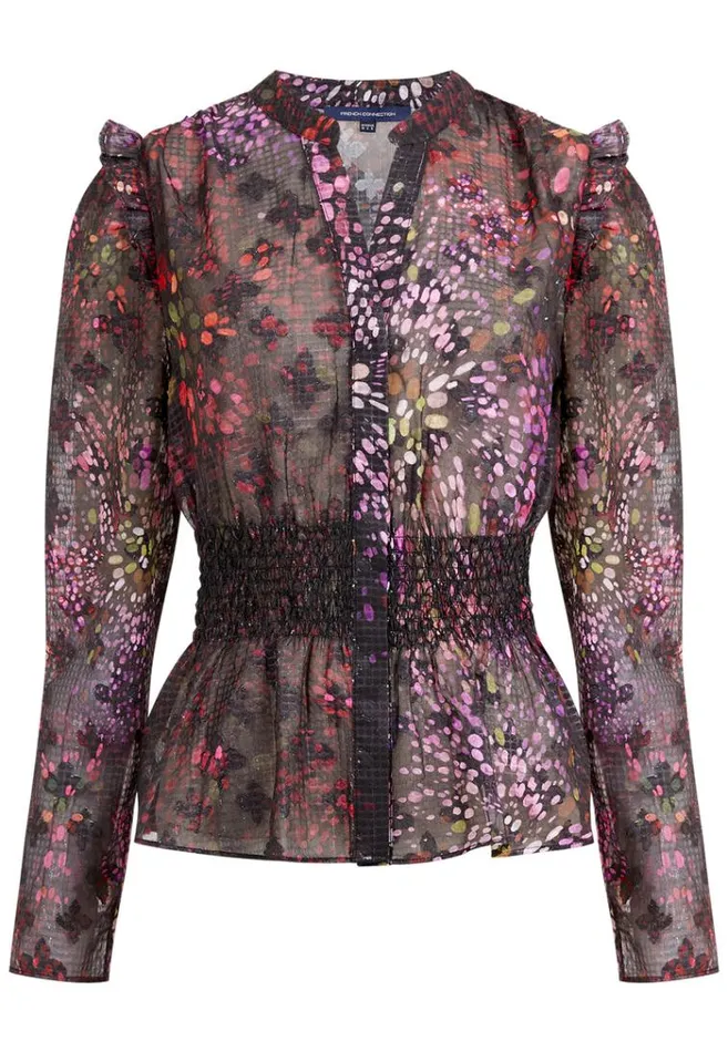 French Connection Tops Elsie Bodine Top Blackout 8211 Woman