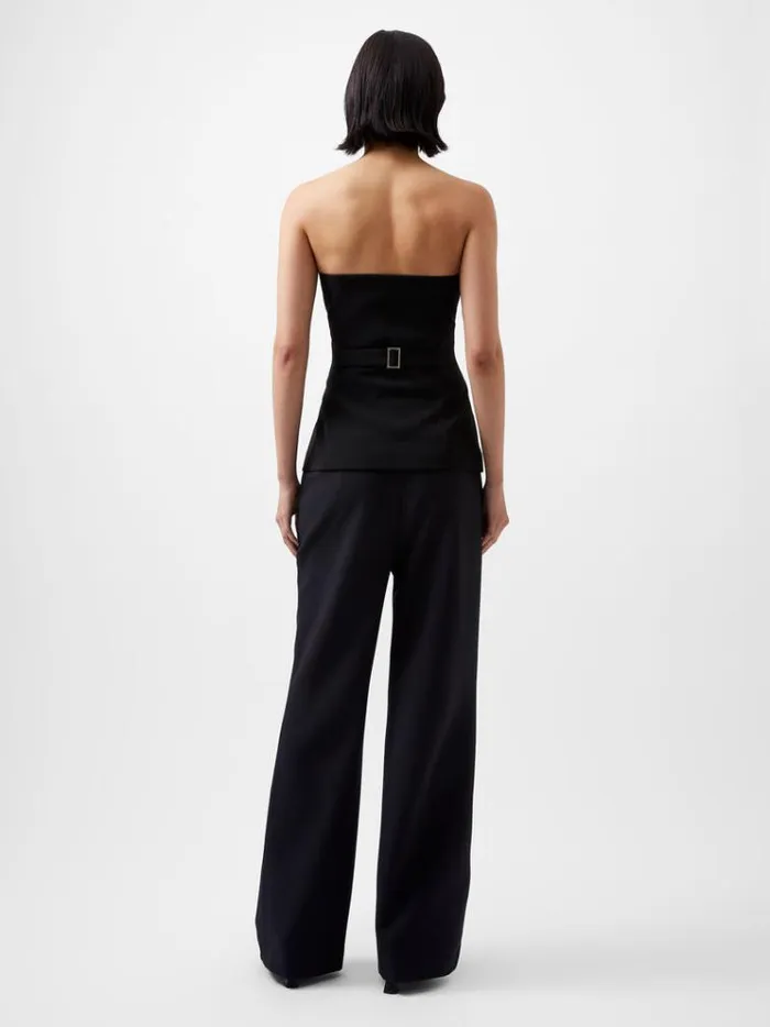French Connection Tops Harrie Tailored Bandeau Top Blackout 8211 Woman