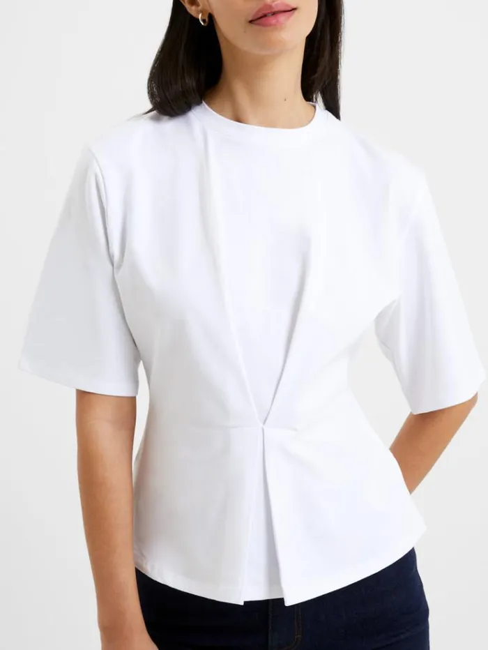French Connection Tops Pearl Top Linen White 8211 Woman