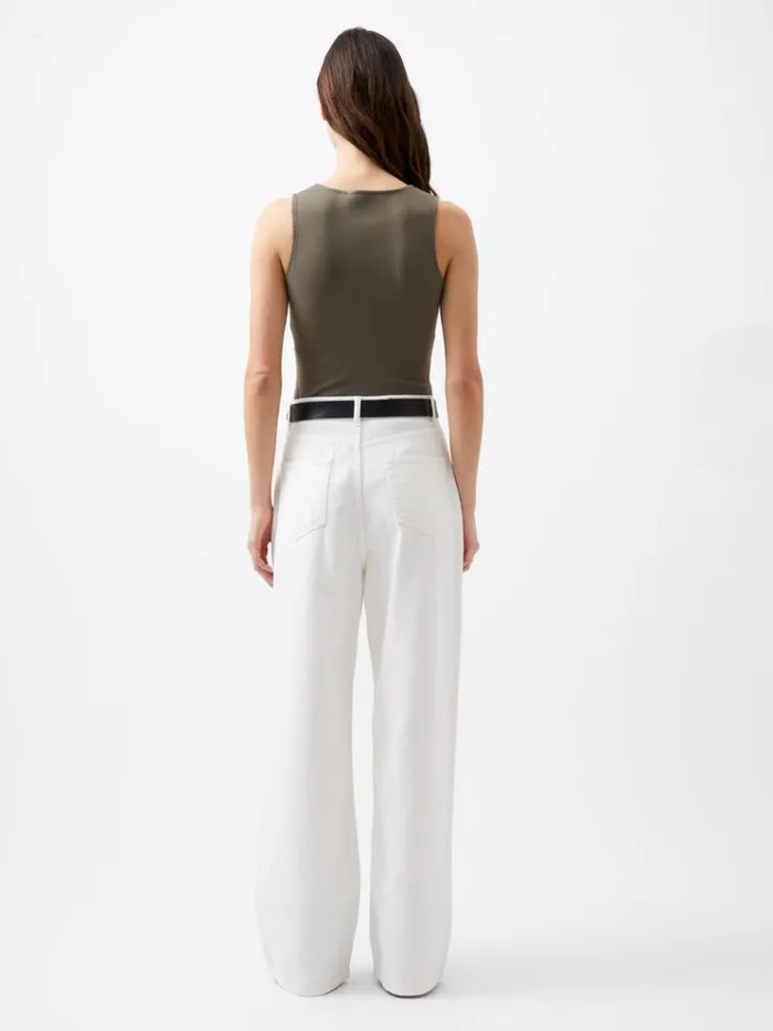 French Connection Tops Rassia Rib Bodysuit Tarmac 8211 Woman