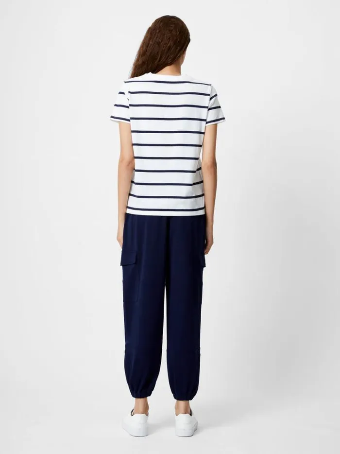 French Connection Tops Stripe Peached TShirt Winter Whtmidnight 8211 Woman