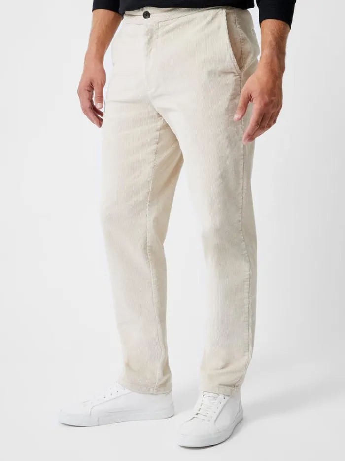 French Connection Trousers Corduroy Stretch Band Trouser Stone 8211 Man