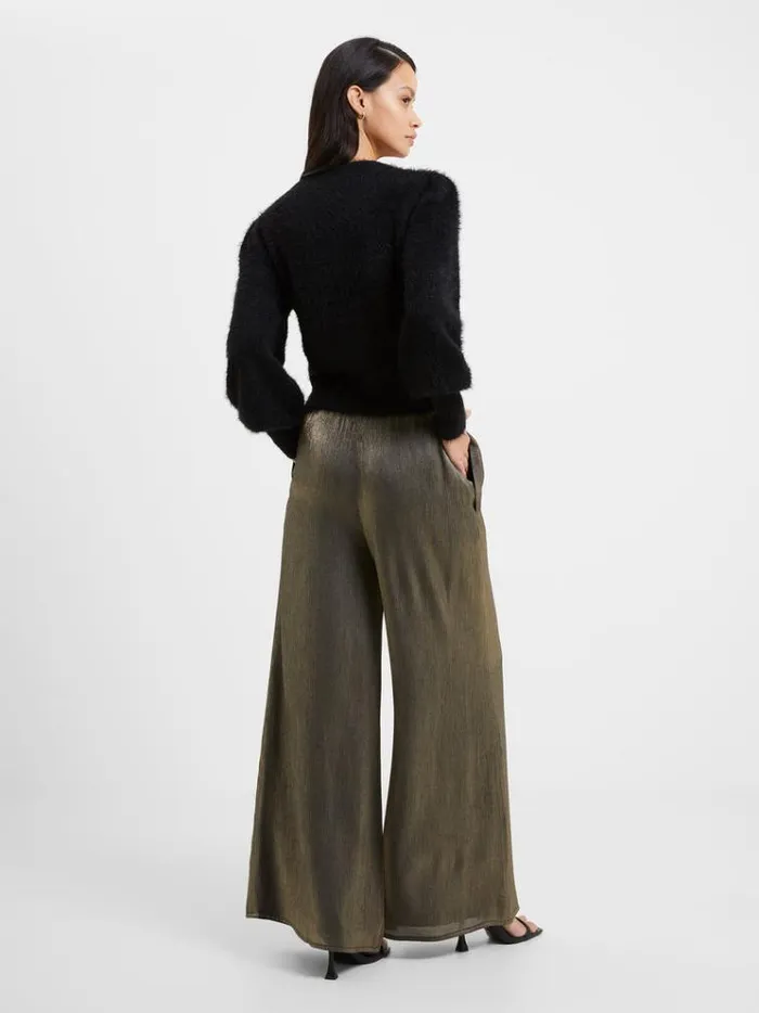French Connection Trousers Dafne Shine Wide Leg Trousers Shine 8211 Woman