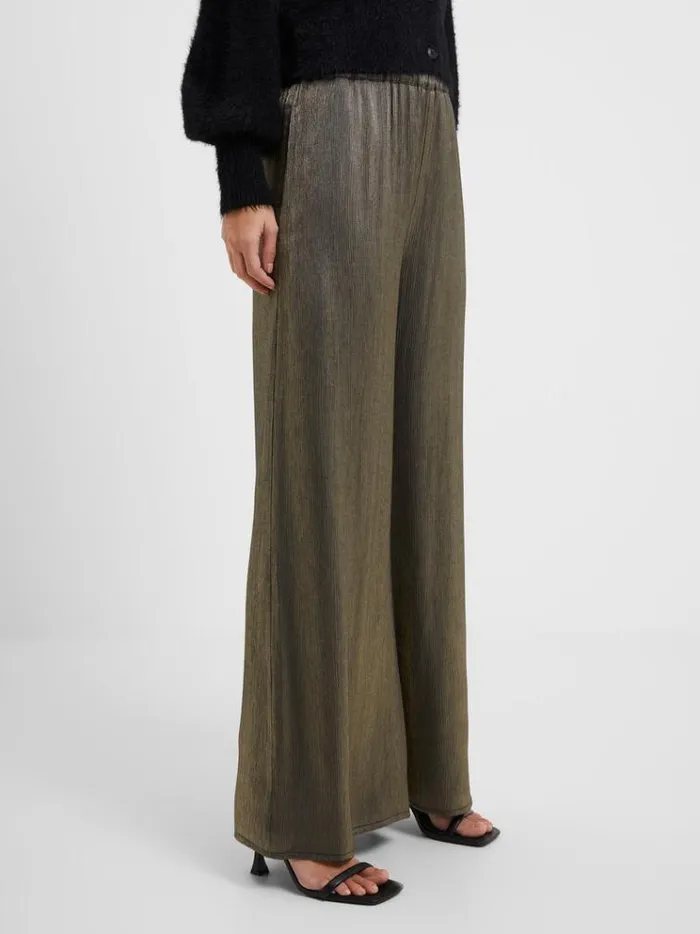 French Connection Trousers Dafne Shine Wide Leg Trousers Shine 8211 Woman