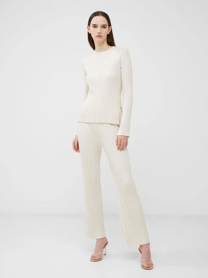 French Connection Trousers Minar Eco Pleated Trousers Classic Cream 8211 Woman French Connection Trousers Minar Eco Pleated Trousers Classic Cream 8211 Woman