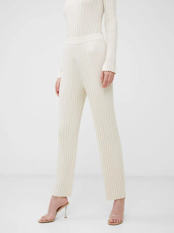 French Connection Trousers Minar Eco Pleated Trousers Classic Cream 8211 Woman