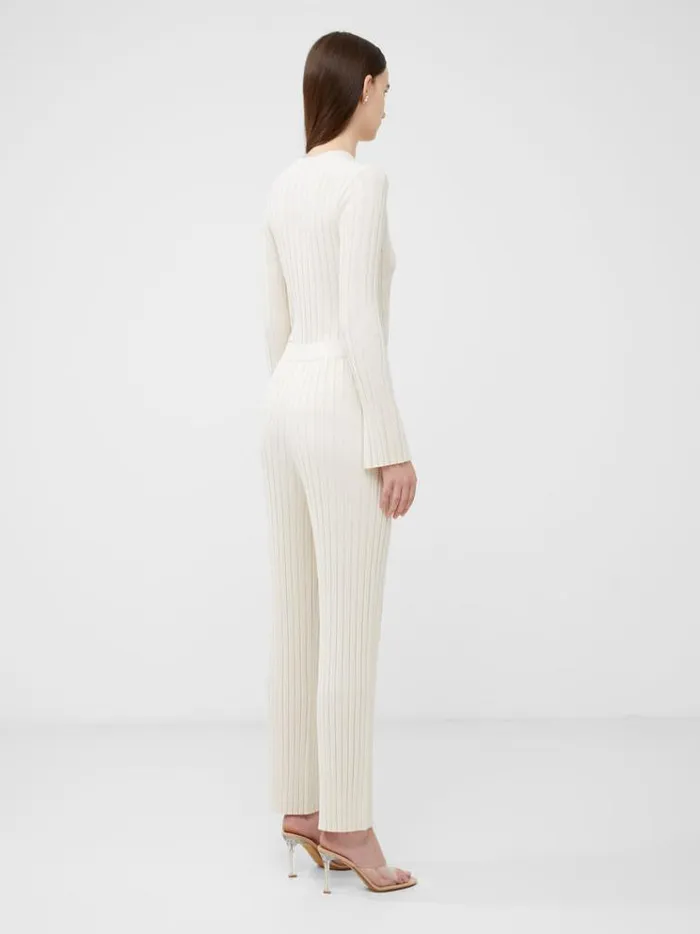French Connection Trousers Minar Eco Pleated Trousers Classic Cream 8211 Woman