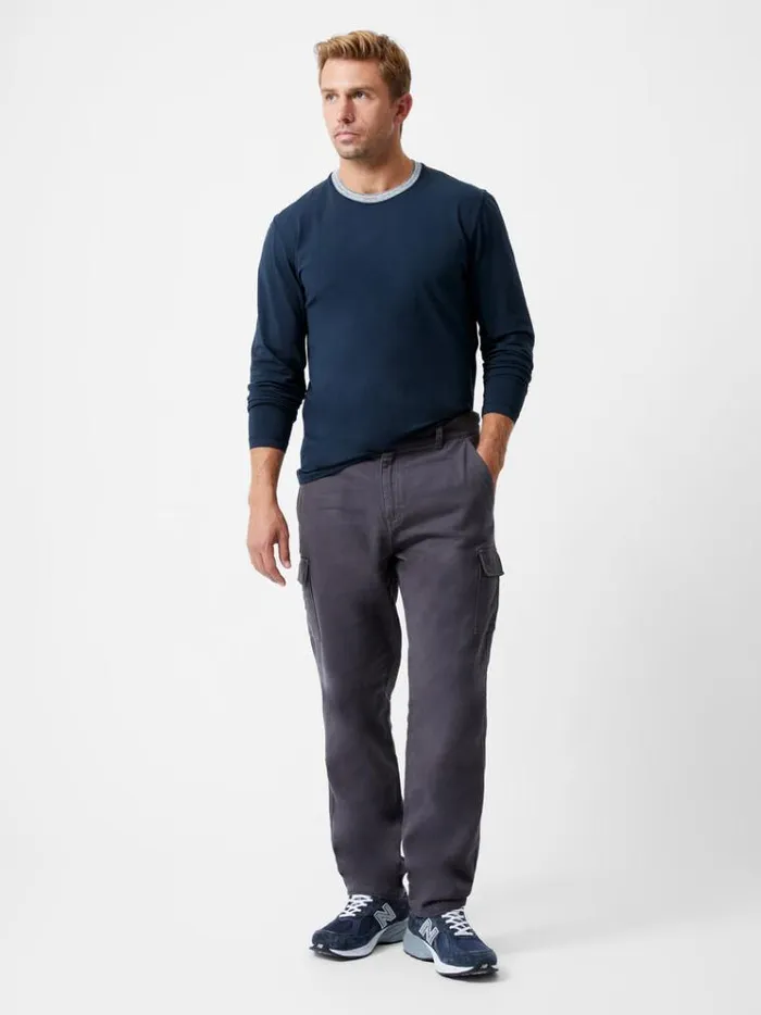 French Connection Trousers Smart Cargo Pants Dark Grey 8211 Man