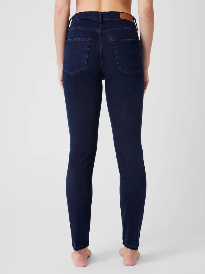 French Connection Trousers Soft Stretch Denim High Rise Skinny Jeans 30 Inch Dark Wash 8211 Woman