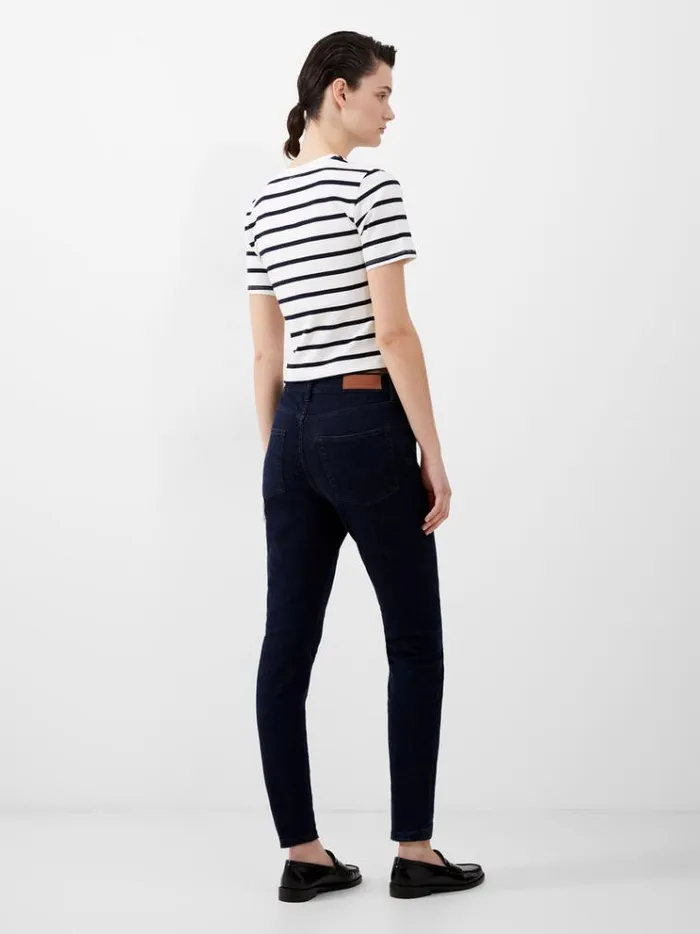 French Connection Trousers Soft Stretch Denim High Rise Skinny Jeans 30 Inch Dark Wash 8211 Woman