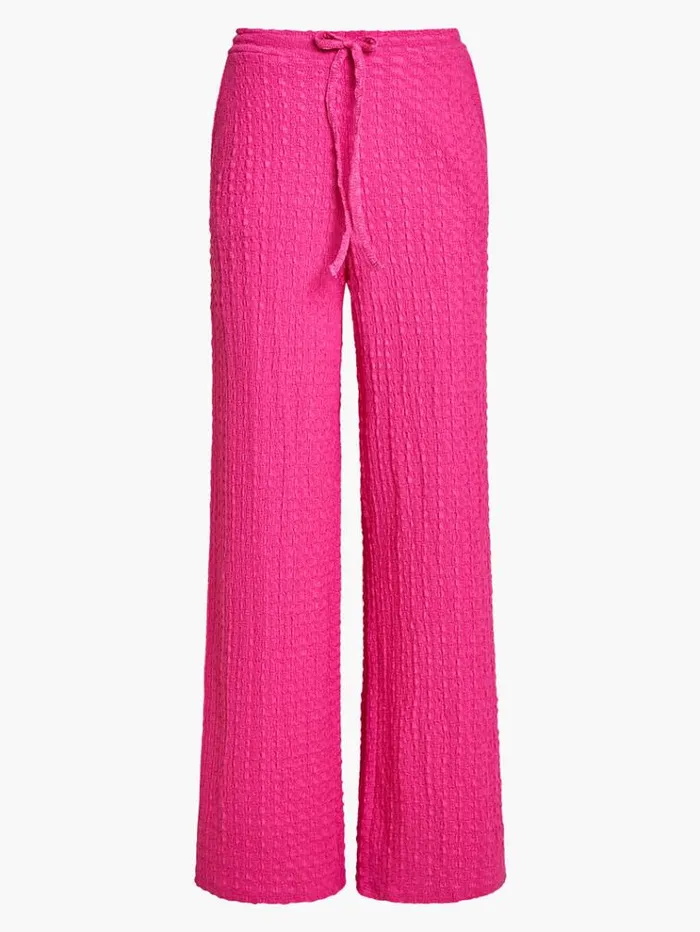 French Connection Trousers Tash Textured Trousers Fuschia 8211 Woman