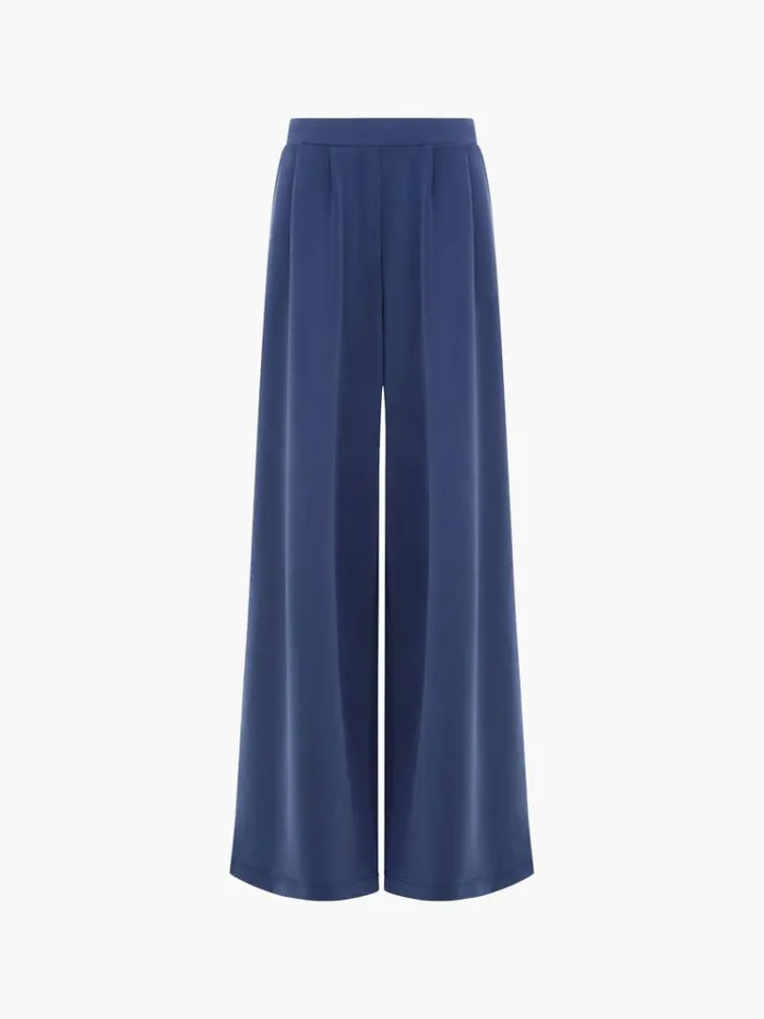 French Connection Trousers Wren Wide Leg Trousers Midnight Blue 8211 Woman