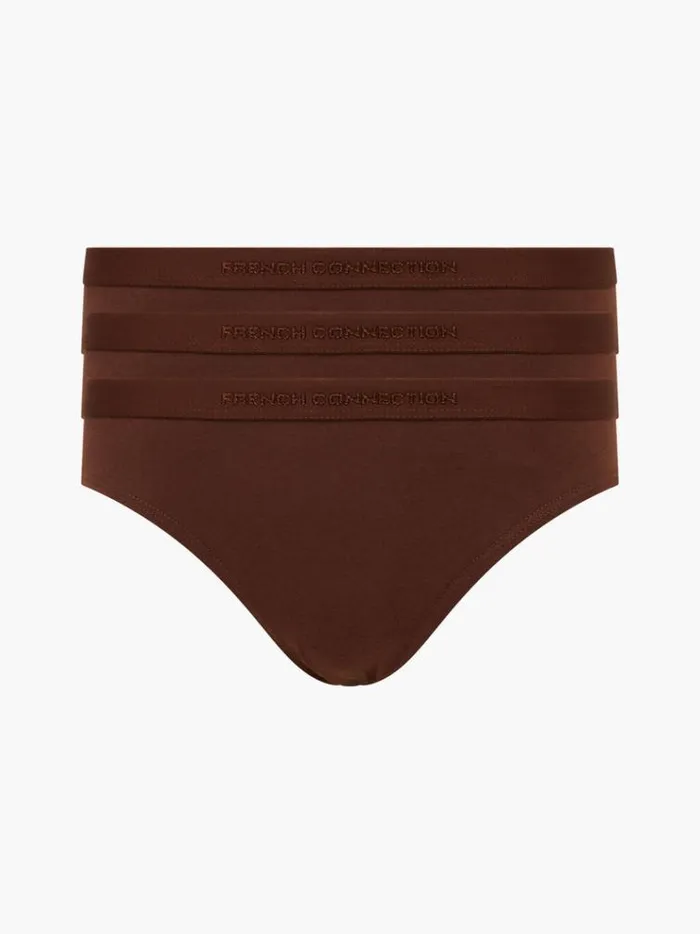 French Connection Underwear and Socks 3 Pack French Connection Briefs Dark Browndark Browndark Brown 8211 Woman French Connection Underwear and Socks 3 Pack French Connection Briefs Dark Browndark Browndark Brown 8211 Woman
