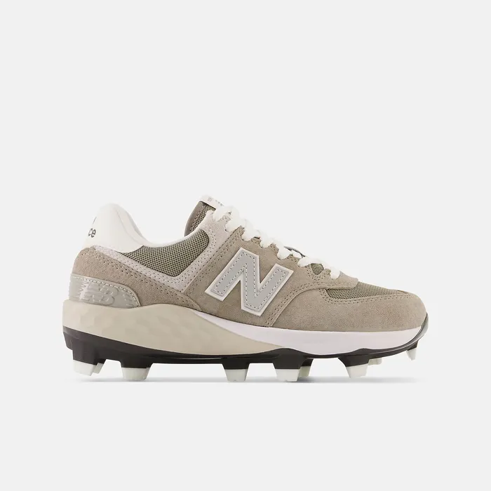 Fresh Foam 574 Youth Molded Cement with Shark Skin and White Kids Cleats New Balance Fresh Foam 574 Youth Molded Cement with Shark Skin and White Kids Cleats New Balance