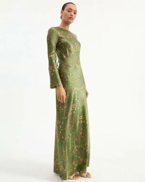 Gemma Maxi Dress Lemongrass Multi Women Veronica Beard Dresses Gemma Maxi Dress Lemongrass Multi Women Veronica Beard Dresses