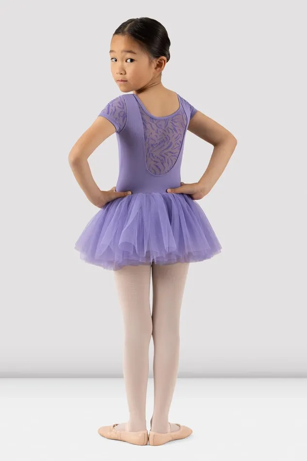 Girls Holly Short Sleeve Tutu Dress Lilac Performance Bloch Children