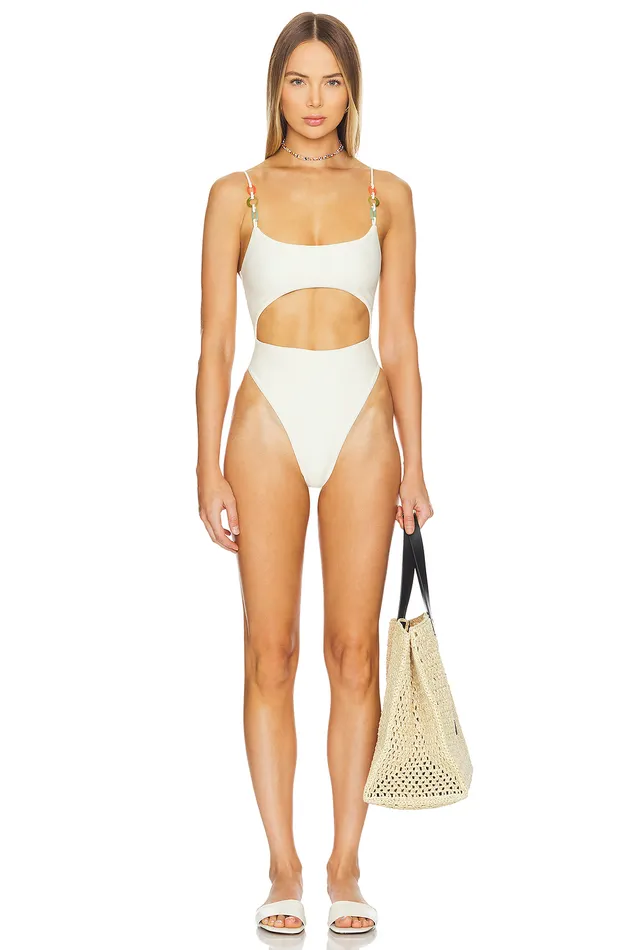 Good Time One Piece Ivory Women Lovers and Friends Swimsuits and CoverUps