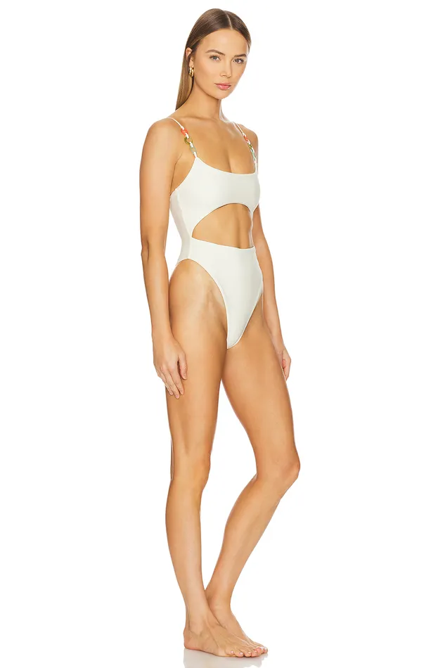 Good Time One Piece Ivory Women Lovers and Friends Swimsuits and CoverUps Good Time One Piece Ivory Women Lovers and Friends Swimsuits and CoverUps