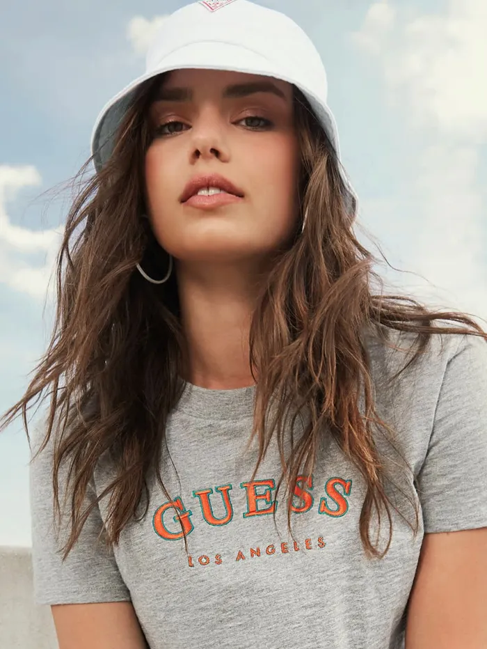 GUESS Activewear Women Logo Bucket Hat White