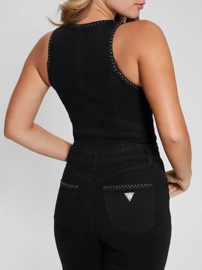 GUESS Dresses and Jumpsuits Women Eco Conchita Denim Jumpsuit Carrie Black GUESS Dresses and Jumpsuits Women Eco Conchita Denim Jumpsuit Carrie Black