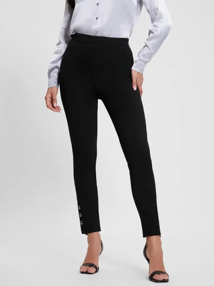 GUESS Eco Claudia Ring Ankle Pant Black Women Bottoms