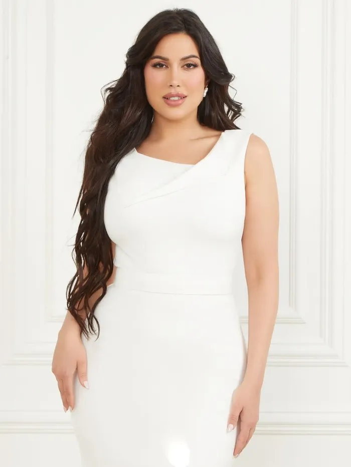 GUESS Eilish Pencil Dress Pale Pearl Women Dresses and Jumpsuits