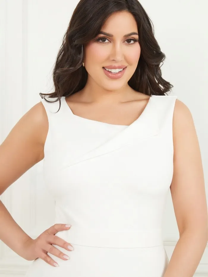 GUESS Eilish Pencil Dress Pale Pearl Women Dresses and Jumpsuits