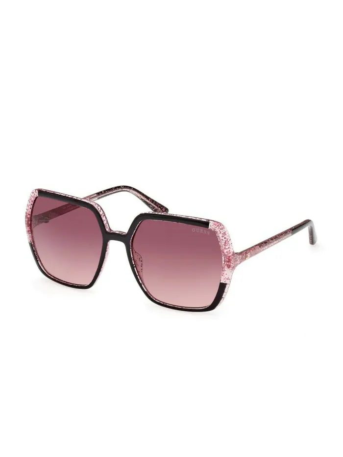 GUESS Glitter Square Plastic Sunglasses Black Women Sunglasses GUESS Glitter Square Plastic Sunglasses Black Women Sunglasses