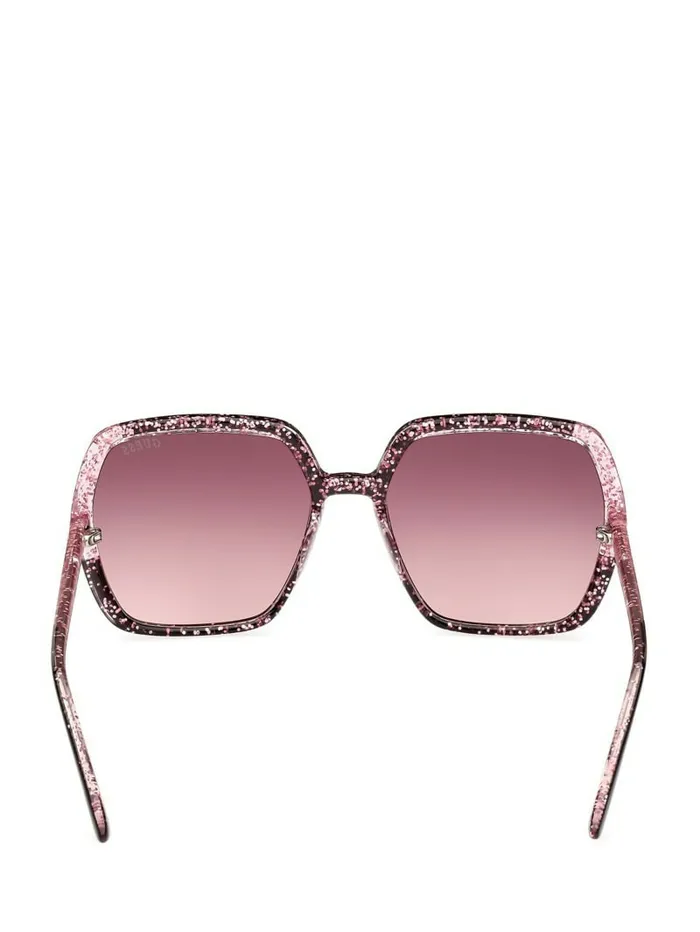 GUESS Glitter Square Plastic Sunglasses Black Women Sunglasses GUESS Glitter Square Plastic Sunglasses Black Women Sunglasses