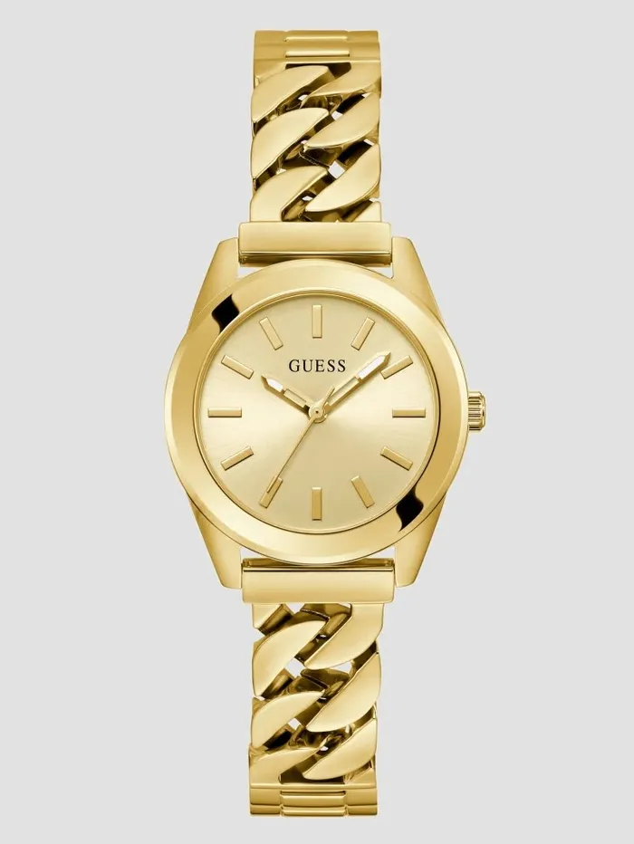 GUESS GoldTone Analog Watch Gold Women Watches