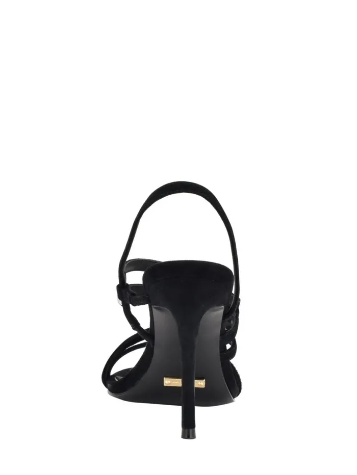GUESS Heels Women Kaden Crystal Strappy Heel Black1 GUESS Heels Women Kaden Crystal Strappy Heel Black1